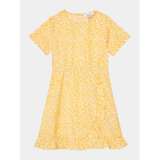 Vero Moda Girl Sukienka 10287397 Żółty Regular Fit ze sklepu MODIVO w kategorii Sukienki dziewczęce - zdjęcie 182629701