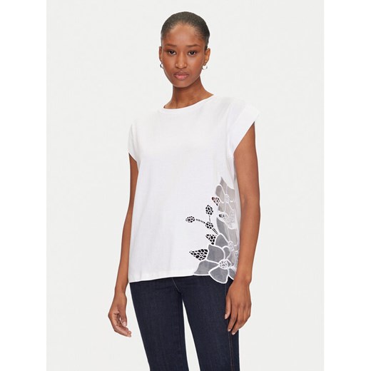 Marciano Guess T-Shirt 5GGI02 6298A Biały Regular Fit ze sklepu MODIVO w kategorii Bluzki damskie - zdjęcie 182629741