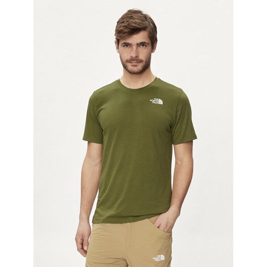 The North Face T-Shirt Foundation Mountain Lines NF0A8830 Zielony Regular Fit ze sklepu MODIVO w kategorii T-shirty męskie - zdjęcie 182629763