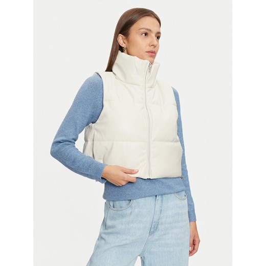 ONLY Bezrękawnik Elsie 15322028 Beżowy Regular Fit ze sklepu MODIVO w kategorii Kamizelki damskie - zdjęcie 182629853