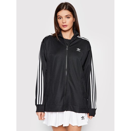 adidas Bluza Adicolor Classics HC2062 Czarny Relaxed Fit ze sklepu MODIVO w kategorii Bluzy damskie - zdjęcie 182629870