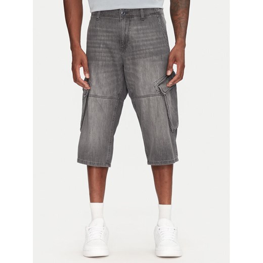 Tom Tailor Szorty jeansowe 1044977 Szary Relaxed Fit ze sklepu MODIVO w kategorii Spodenki męskie - zdjęcie 182629873