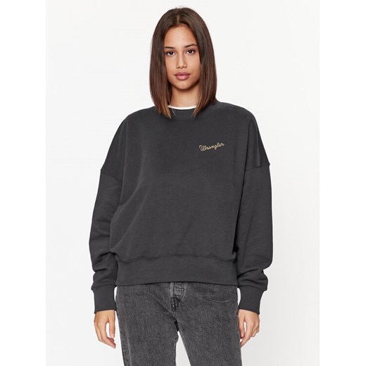 Wrangler Bluza 112343708 Czarny Relaxed Fit ze sklepu MODIVO w kategorii Bluzy damskie - zdjęcie 182629874