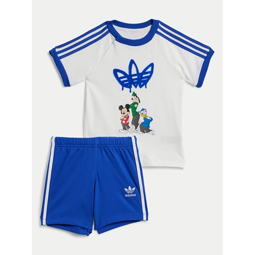 adidas Komplet t-shirt i spodenki Disney Mickey Mouse IX6426 Niebieski Regular Fit ze sklepu MODIVO w kategorii Komplety niemowlęce - zdjęcie 182629894