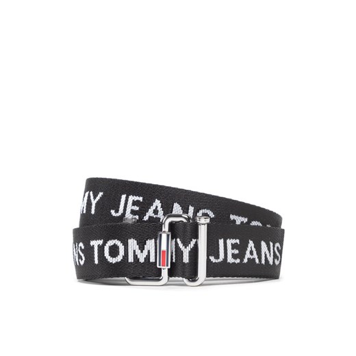 Tommy Jeans Pasek Damski Tjw Essential Webbing Belt AW0AW11650 Czarny ze sklepu MODIVO w kategorii Paski damskie - zdjęcie 182629944