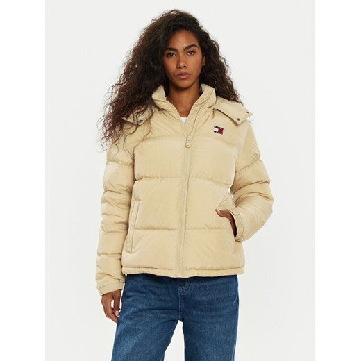 Tommy Jeans Kurtka puchowa Alaska DW0DW18610 Beżowy Regular Fit ze sklepu MODIVO w kategorii Kurtki damskie - zdjęcie 182630020