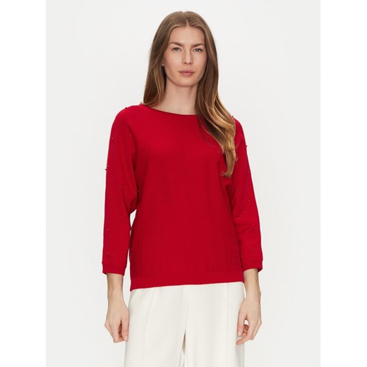 Tatuum Sweter Perlo T2424.090B Czerwony Regular Fit ze sklepu MODIVO w kategorii Swetry damskie - zdjęcie 182630082