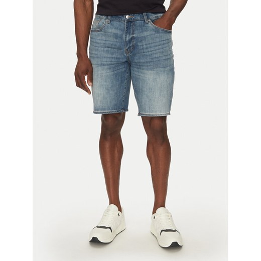 Armani Exchange Szorty jeansowe XM000073 AF13331 MB001 Niebieski Slim Fit ze sklepu MODIVO w kategorii Spodenki męskie - zdjęcie 182630102