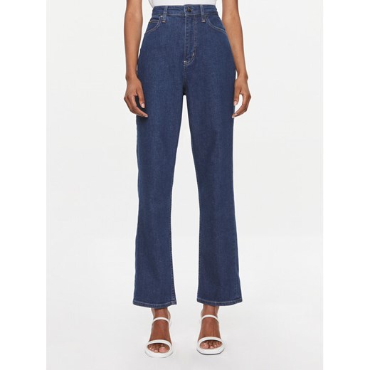Calvin Klein Jeansy K20K206576 Granatowy Relaxed Fit ze sklepu MODIVO w kategorii Jeansy damskie - zdjęcie 182630104
