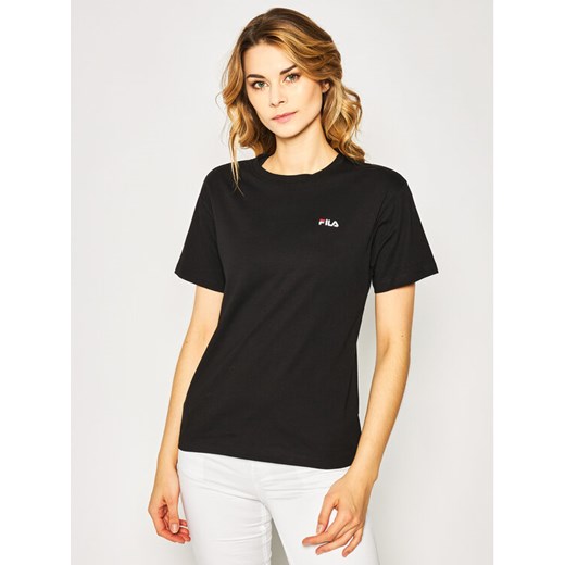 Fila T-Shirt Eara 687469 Czarny Regular Fit ze sklepu MODIVO w kategorii Bluzki damskie - zdjęcie 182630124