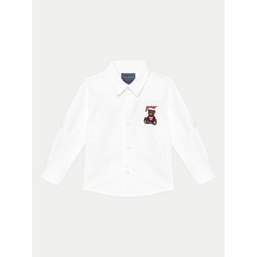 Guess Koszula I5RH00 W9CL0 Biały Regular Fit ze sklepu MODIVO w kategorii Koszule chłopięce - zdjęcie 182630171