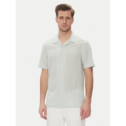 Calvin Klein Koszula K10K114197 Szary Regular Fit ze sklepu MODIVO w kategorii Koszule męskie - zdjęcie 182630242