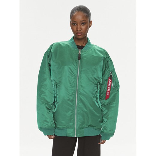Alpha Industries Kurtka bomber MA-1 Core 108010 Zielony Regular Fit ze sklepu MODIVO w kategorii Kurtki damskie - zdjęcie 182630243