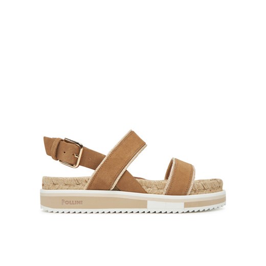 Pollini Sandały SA16405G0MTF0122 Brązowy ze sklepu MODIVO w kategorii Sandały damskie - zdjęcie 182630273