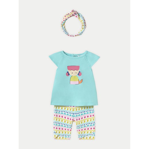 Mayoral Komplet t-shirt i legginsy 1763 Kolorowy Regular Fit ze sklepu MODIVO w kategorii Odzież dla niemowląt - zdjęcie 182630303
