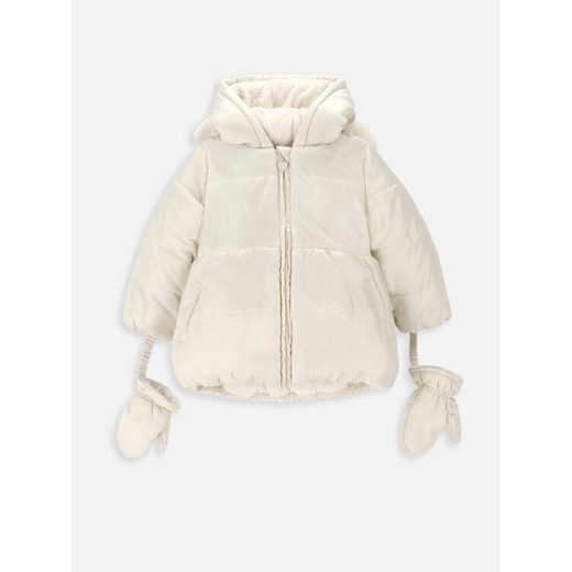 Coccodrillo Kurtka zimowa ZC3152102OGN Écru Regular Fit ze sklepu MODIVO w kategorii Kombinezony i kurtki - zdjęcie 182630311