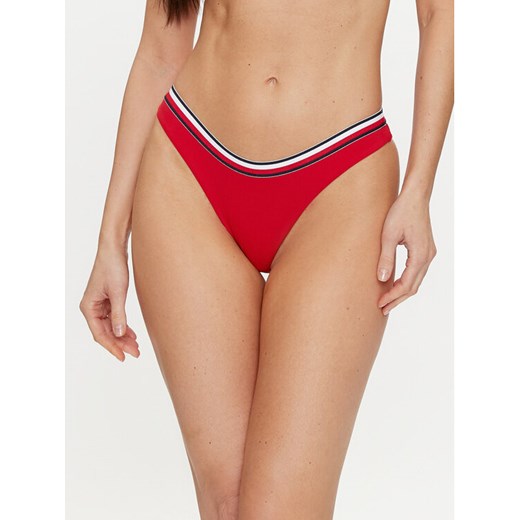 Tommy Hilfiger Dół od bikini UW0UW05293 Czerwony ze sklepu MODIVO w kategorii Stroje kąpielowe - zdjęcie 182630374