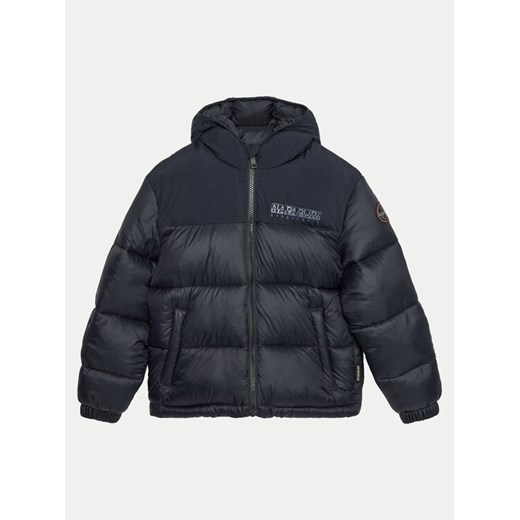 Napapijri Kurtka zimowa A-Hornelen NP0A4HJS M Czarny Regular Fit ze sklepu MODIVO w kategorii Kurtki chłopięce - zdjęcie 182630384