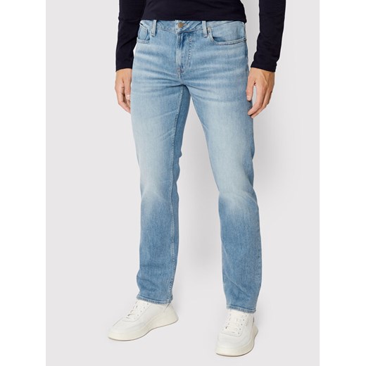 Guess Jeansy Angeles M2YAN2 D4Q43 Niebieski Slim Fit ze sklepu MODIVO w kategorii Jeansy męskie - zdjęcie 182630390