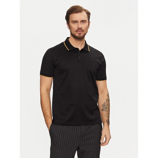 KARL LAGERFELD Polo 745080 551200 Czarny Regular Fit ze sklepu MODIVO w kategorii T-shirty męskie - zdjęcie 182630440