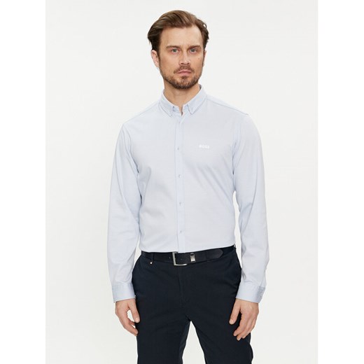 Boss Koszula 50512006 Błękitny Regular Fit ze sklepu MODIVO w kategorii Koszule męskie - zdjęcie 182630553
