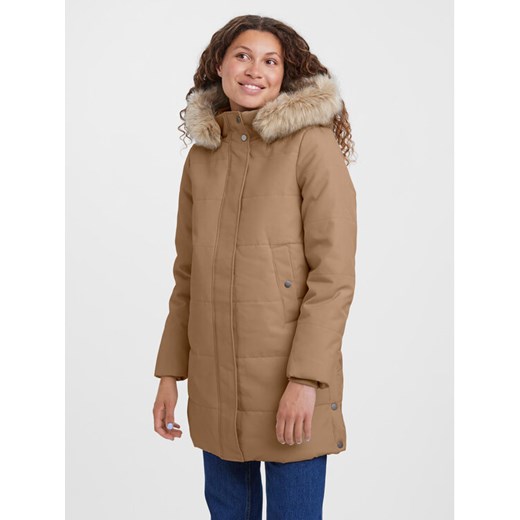 Vero Moda Parka Addison 10267115 Brązowy Regular Fit ze sklepu MODIVO w kategorii Parki damskie - zdjęcie 182630572