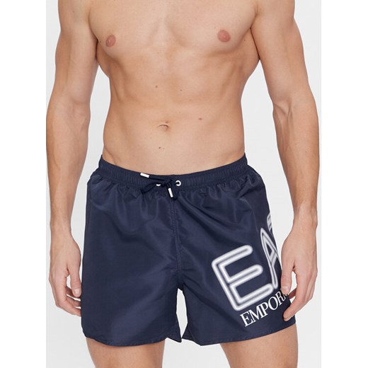 EA7 Emporio Armani Szorty kąpielowe 902000 4R736 0003 Granatowy ze sklepu MODIVO w kategorii Kąpielówki - zdjęcie 182630623