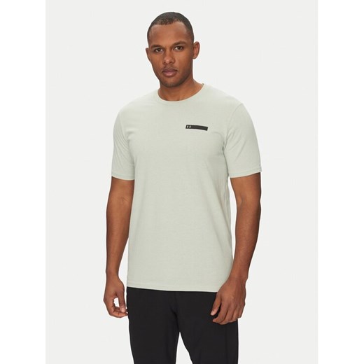 Under Armour T-Shirt Strip Logo 1390203 Écru Relaxed Fit ze sklepu MODIVO w kategorii T-shirty męskie - zdjęcie 182630652