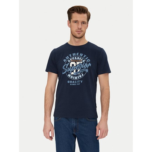 Blend T-Shirt 20717758 Granatowy Regular Fit ze sklepu MODIVO w kategorii T-shirty męskie - zdjęcie 182630723