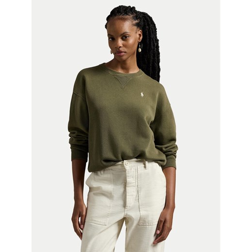 Polo Ralph Lauren Bluza 211943006020 Zielony Relaxed Fit ze sklepu MODIVO w kategorii Bluzy damskie - zdjęcie 182630741