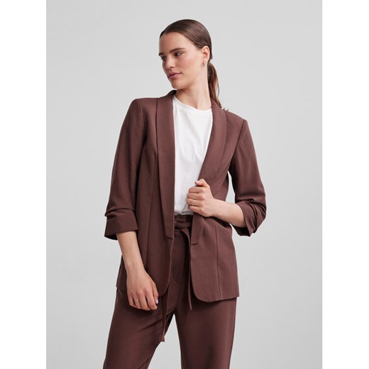 Pieces Marynarka 17090996 Brązowy Regular Fit ze sklepu MODIVO w kategorii Marynarki damskie - zdjęcie 182630753