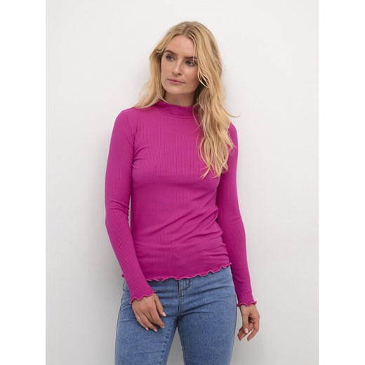 Kaffe Bluzka Kadrew Turtleneck 10507922 Różowy Shaped Fit ze sklepu MODIVO w kategorii Bluzki damskie - zdjęcie 182630763