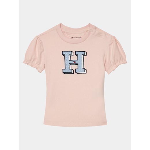 Tommy Hilfiger T-Shirt Ithaca KN0KN01873 Różowy Regular Fit ze sklepu MODIVO w kategorii Koszulki niemowlęce - zdjęcie 182630794