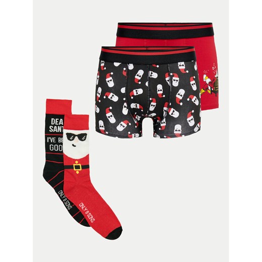 Only & Sons Komplet bielizny Xmas Box 22030904 Czerwony ze sklepu MODIVO w kategorii Majtki męskie - zdjęcie 182630802