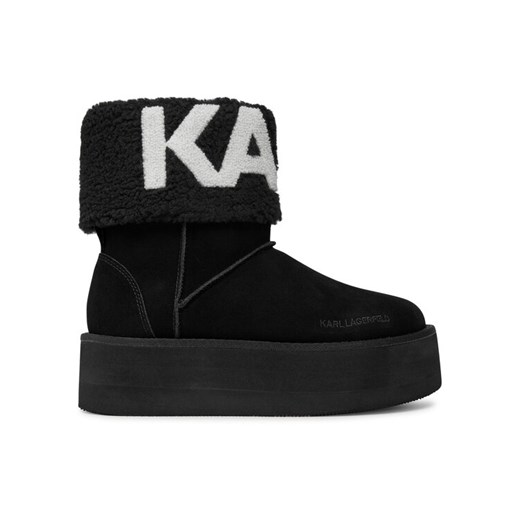 KARL LAGERFELD Botki KL48552 Czarny ze sklepu MODIVO w kategorii Śniegowce damskie - zdjęcie 182630883