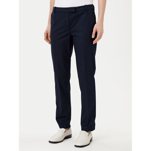 Marc O'Polo Chinosy B01 0341 10059 Granatowy Slim Fit ze sklepu MODIVO w kategorii Spodnie damskie - zdjęcie 182630903