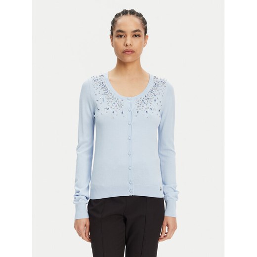 ARTIGLI Kardigan ACMA001920 Niebieski Regular Fit ze sklepu MODIVO w kategorii Swetry damskie - zdjęcie 182630952