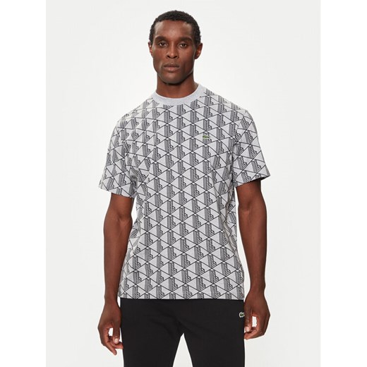Lacoste T-Shirt TH2831 Szary Regular Fit ze sklepu MODIVO w kategorii T-shirty męskie - zdjęcie 182630984