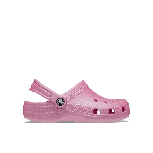 Crocs Klapki Classic Glitter Clog K 206993 Różowy ze sklepu MODIVO w kategorii Klapki dziecięce - zdjęcie 182631023