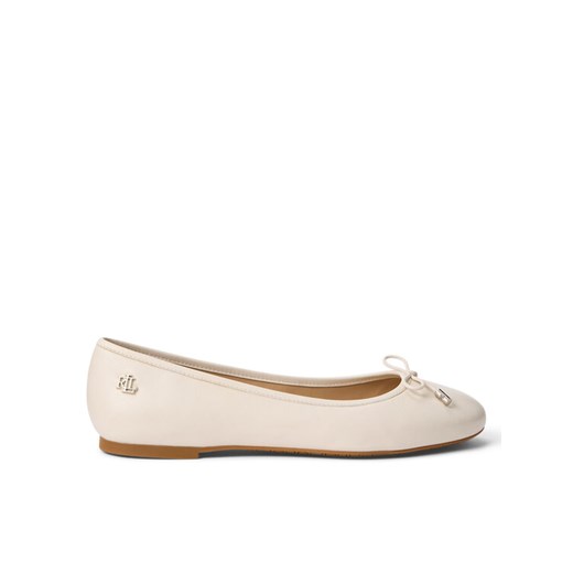 LAUREN RALPH LAUREN Baleriny 802940728006 Écru ze sklepu MODIVO w kategorii Balerinki - zdjęcie 182631032