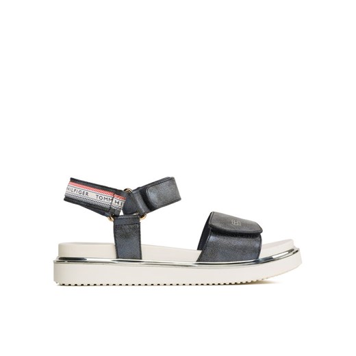 Tommy Hilfiger Sandały Platform Velcro Sandal T3A2-32760-0568 S Granatowy ze sklepu MODIVO w kategorii Sandały dziecięce - zdjęcie 182631070