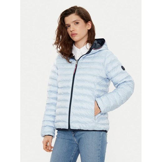 Tommy Hilfiger Kurtka przejściowa WW0WW45317 Błękitny Regular Fit ze sklepu MODIVO w kategorii Kurtki damskie - zdjęcie 182631113
