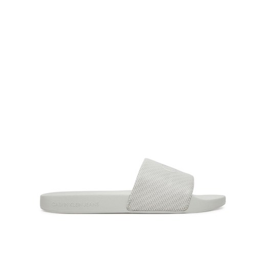 Calvin Klein Jeans Klapki Slide Aop Print YM0YM01269 Szary ze sklepu MODIVO w kategorii Klapki męskie - zdjęcie 182631141