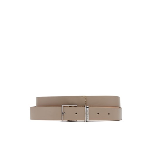 Calvin Klein Pasek Damski Branded Loop Square Belt 2.5 K60K612866 Beżowy ze sklepu MODIVO w kategorii Paski damskie - zdjęcie 182631183