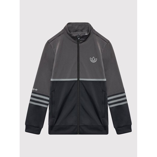 adidas Bluza Sprt Collection Track HE2081 Szary Regular Fit ze sklepu MODIVO w kategorii Bluzy chłopięce - zdjęcie 182631321