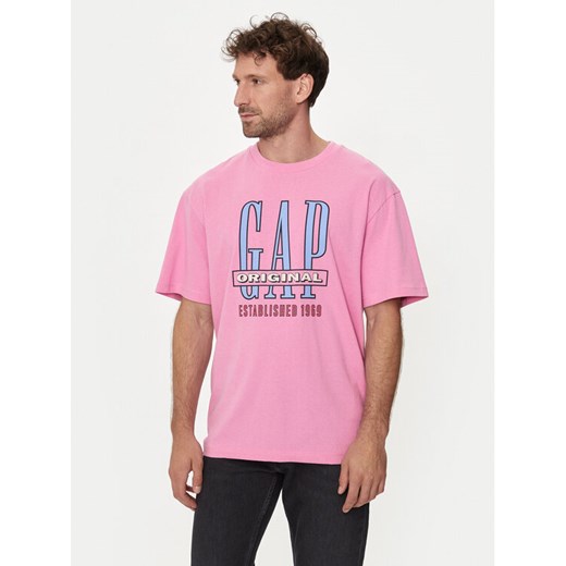 Gap T-Shirt 664006-05 Różowy Regular Fit ze sklepu MODIVO w kategorii T-shirty męskie - zdjęcie 182631352
