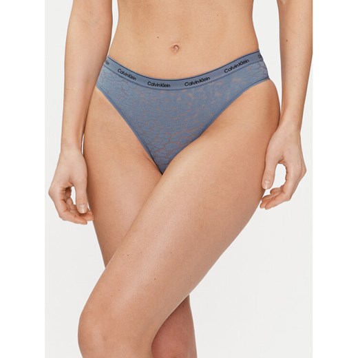 Calvin Klein Underwear Figi brazylijskie 000QD5233E Niebieski ze sklepu MODIVO w kategorii Majtki damskie - zdjęcie 182631353
