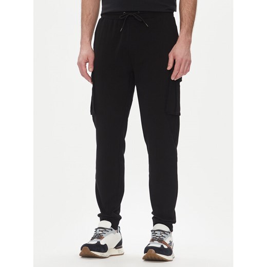 Aeronautica Militare Spodnie dresowe 251PF860F459 Czarny Regular Fit ze sklepu MODIVO w kategorii Spodnie męskie - zdjęcie 182631380