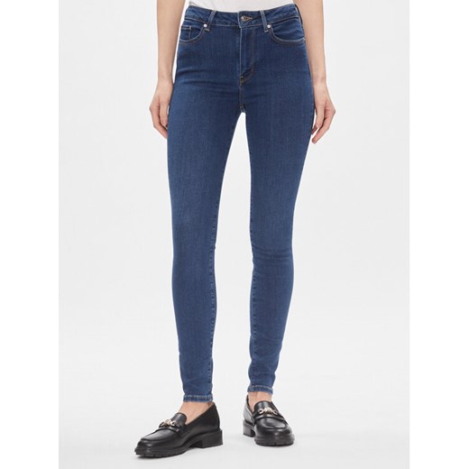 Tommy Hilfiger Jeansy Harlem WW0WW40647 Granatowy Skinny Fit ze sklepu MODIVO w kategorii Jeansy damskie - zdjęcie 182631430