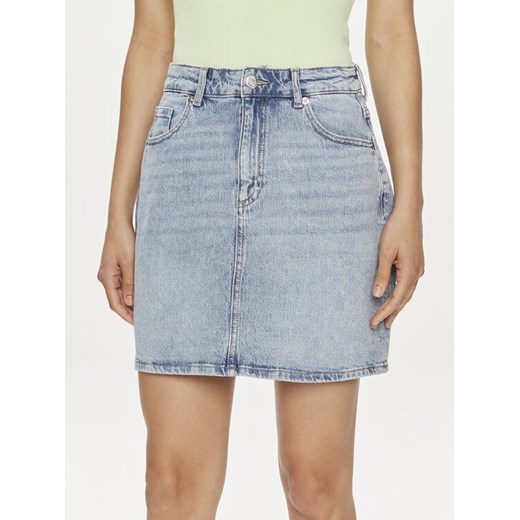 Vero Moda Spódnica jeansowa Tessa 10301536 Niebieski Regular Fit ze sklepu MODIVO w kategorii Spódnice - zdjęcie 182631431
